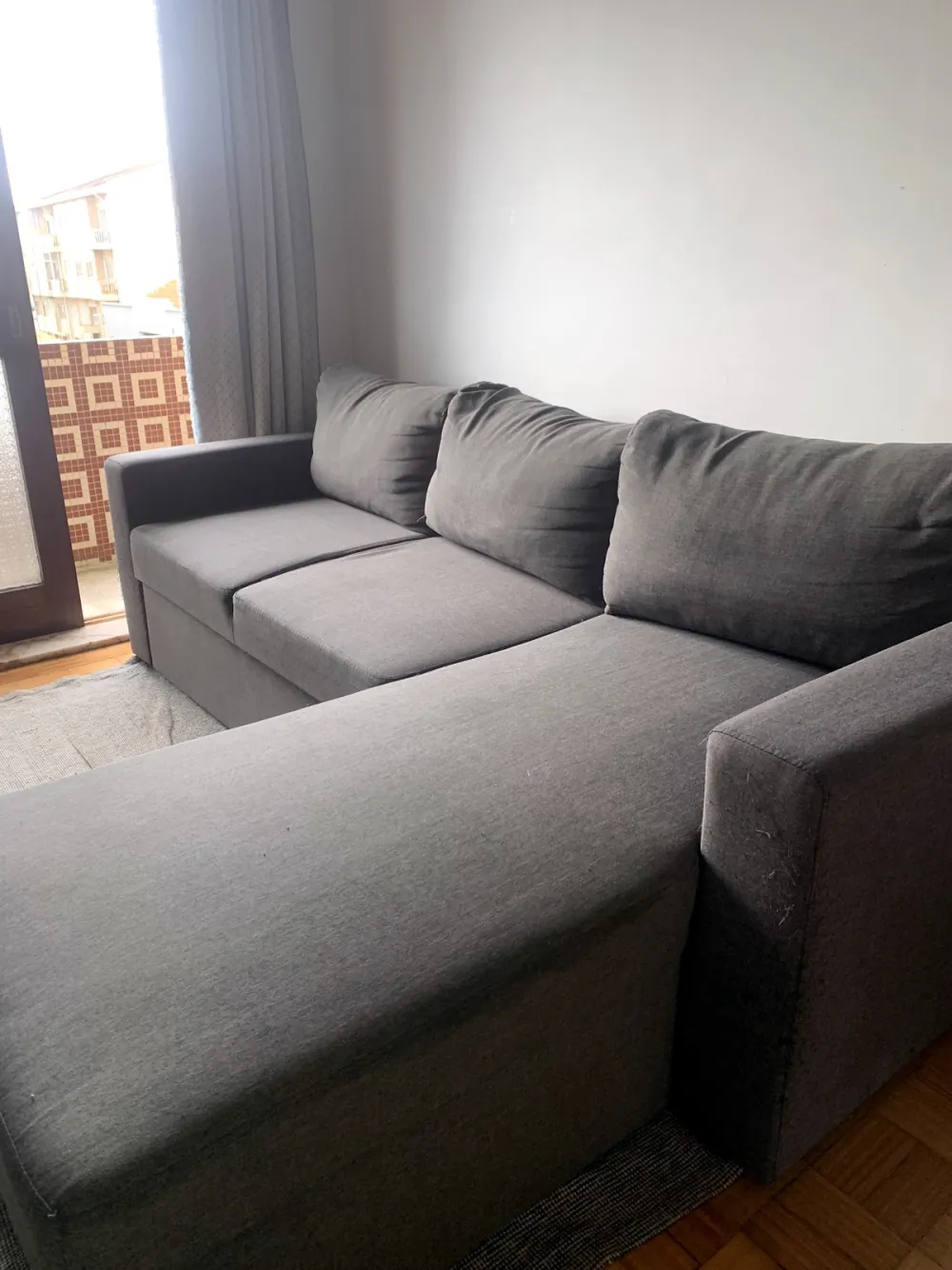 Sofá depois da limpeza profunda da CleanWave, sem manchas